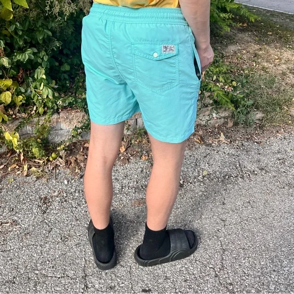 POLO Ralph Lauren Traveler Seafoam Swim Trunks SZ M! EUC! - Picture 5 of 16